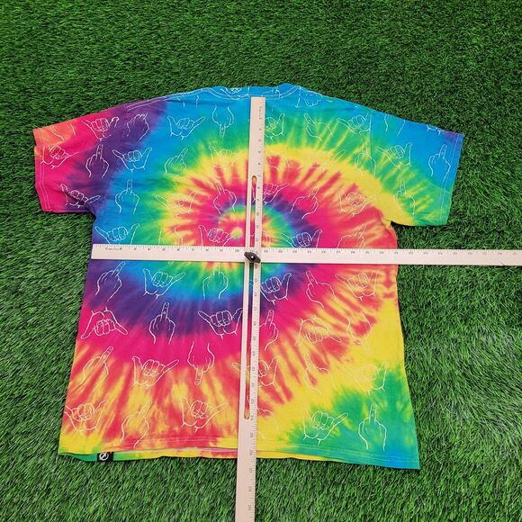 Middle-Finger AOP Summer Shirt Large 21x26 Rainbow - Picture 3 of 10